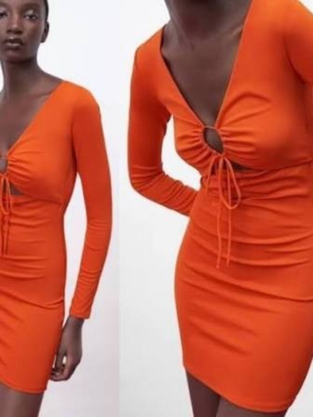Zara Orange Mini Dress